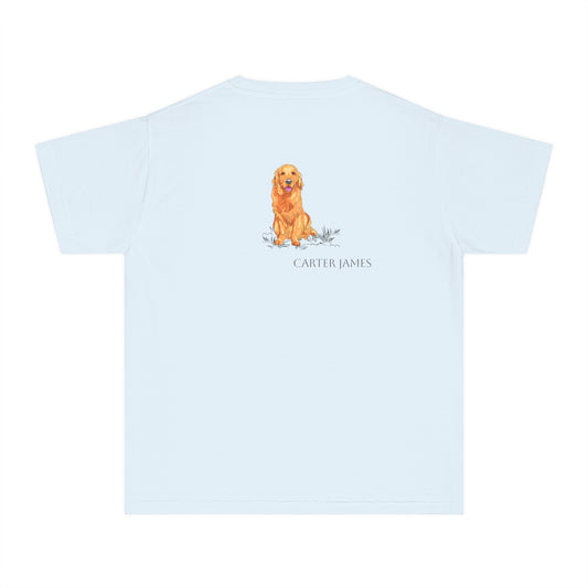 Boys Comfort Color Collection - Golden Retriever Tee